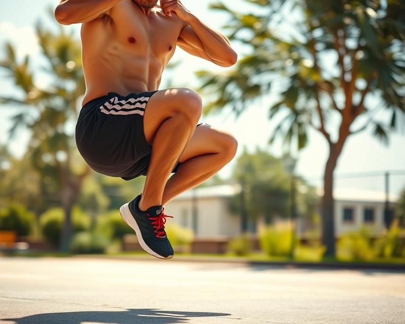 Przysiad z wyskokiem – technika, mięśnie i korzyści zdrowotne Przysiad z wyskokiem – technika, mięśnie i korzyści zdrowotne