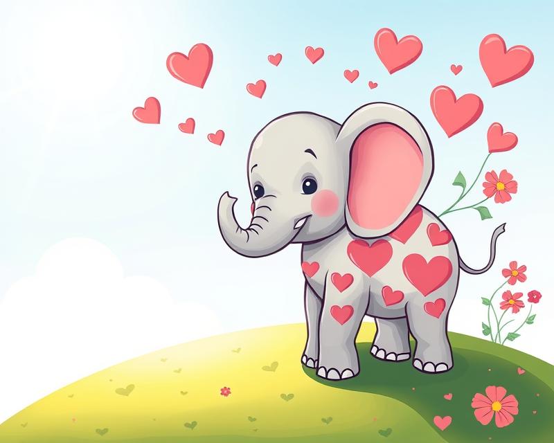 Tatuaż słonik z serduszkami – znaczenie, symbolika i popularność